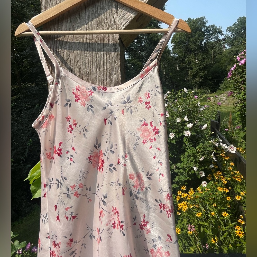 Satin Floral Nightgown - Picture 2 of 5